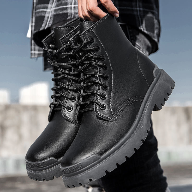 Men's Style Middle Help Plus Veet Large Size Fashionable Men's Shoes