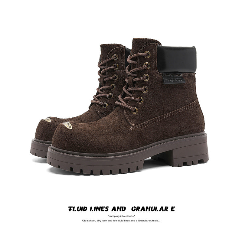 Design Trendy Big Head Autumn Thick-soled British Men's Martin Boots