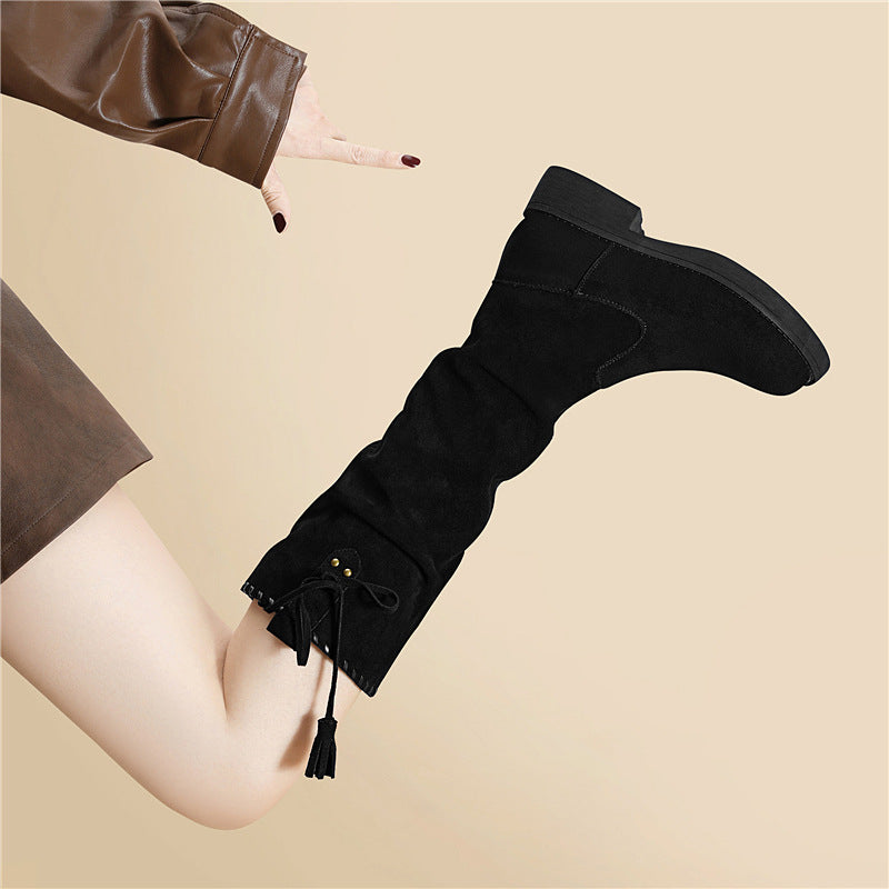 Women's Knee-high Western Cowboy Fashion Knight Calf Boots