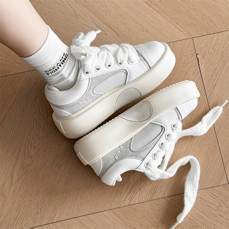 Women's & Men's Design Heart-shaped Platform Fashionable Height Increasing Men's Sports Shoes
