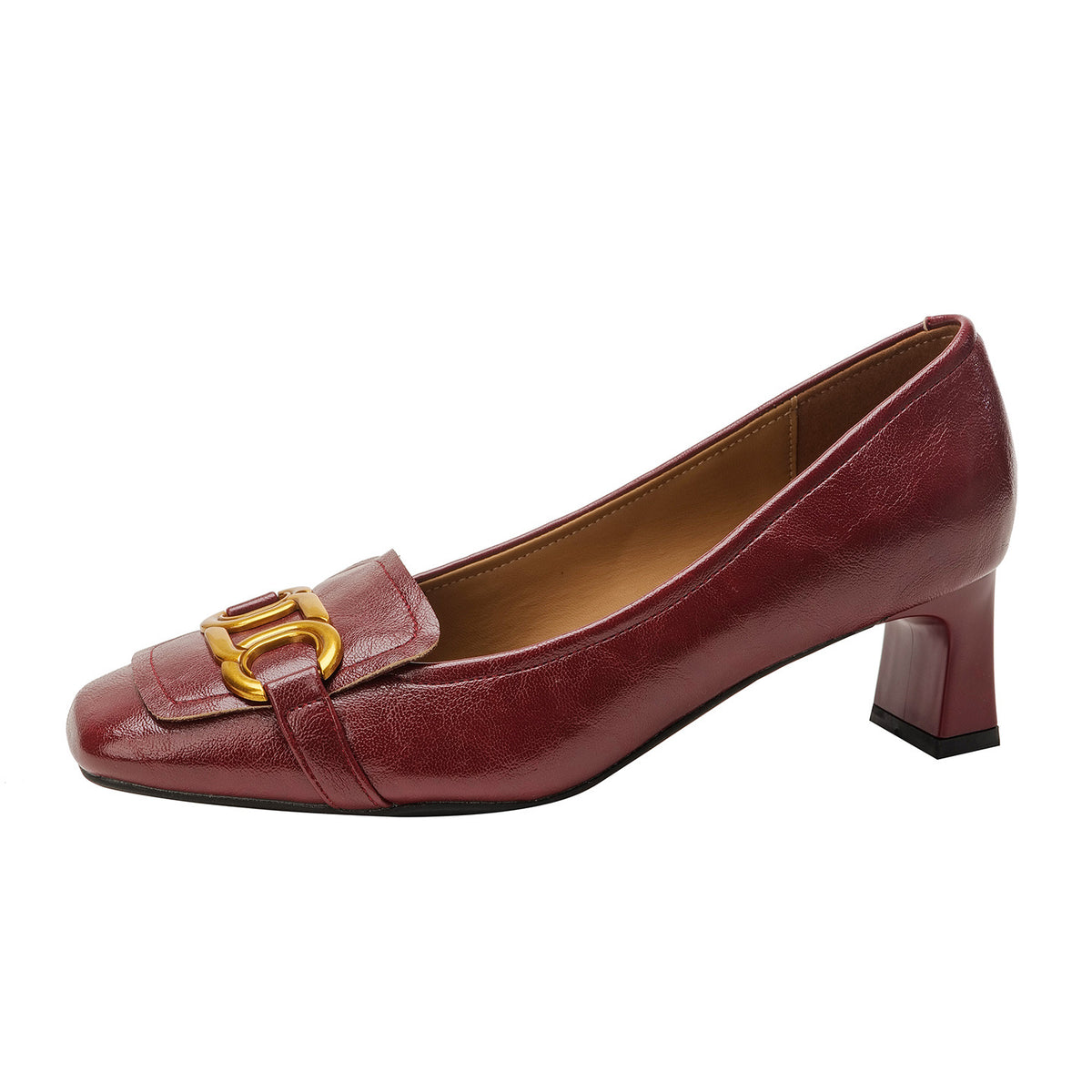 Women's Low-cut Chunky Mid Autumn Authentic Square Toe Women's Casual Shoes
