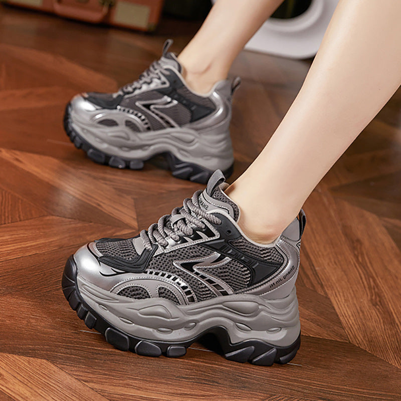 Women's Platform Dad Spring Small Height Increasing Women's Sports Shoes