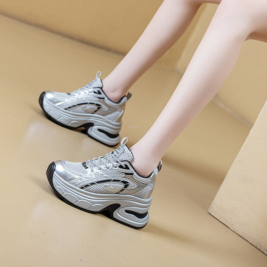 Women's Thick Bottom Platform Dad Autumn Breathable Women's Sports Shoes