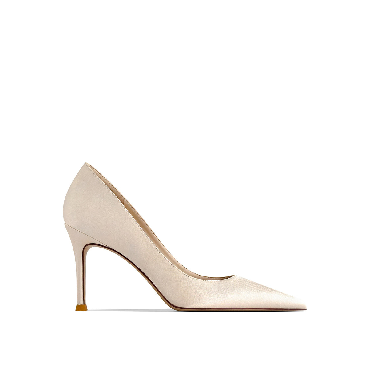 Women's Champagne High Stiletto Sexy Pointed Black Women's Fashion Shoes