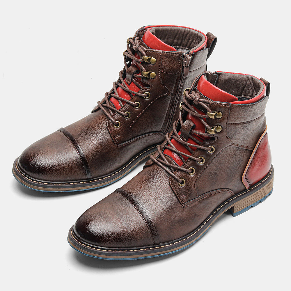 Men's Large Size Single Fashion Clothes Ankle Boots