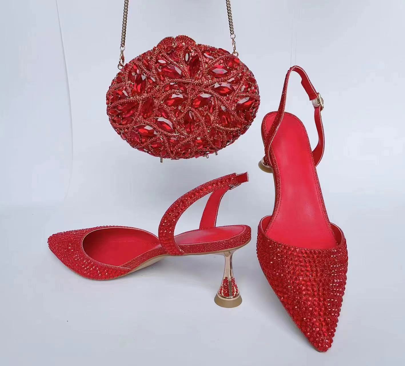 Luxury Fashion Diamond Pointed Wedding Crystal High Heeled Sandals
