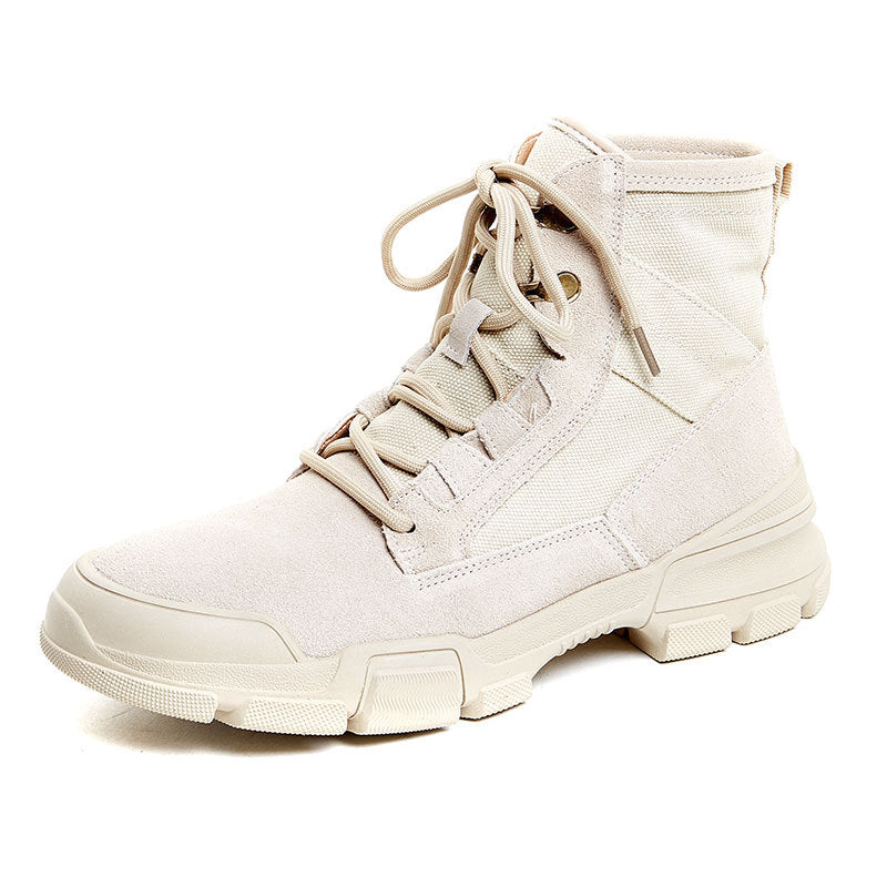 Women's & Men's Martin Autumn Genuine Platform Ankle Hiking Outdoor Women's Leather Boots