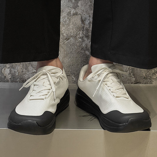 Flat Cloth Breathable Running Summer Fashion White Men's Sports Shoes