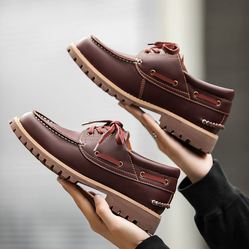 Elegant Autumn British Vintage Worker Business Men's Martin Boots