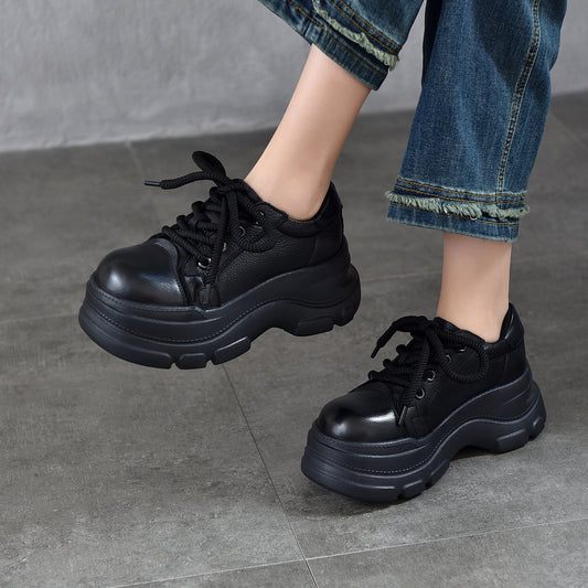 Women's Thick Bottom High Authentic High-cut Spring First Women's Casual Shoes