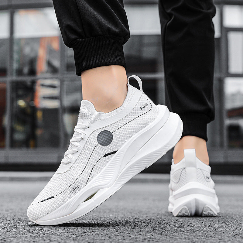 Men's Fly Woven Mesh Breathable Couple Light Fashion Trendy Women's Sports Shoes