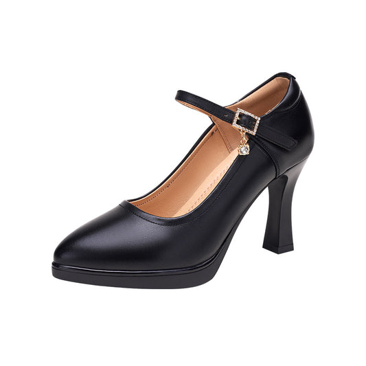 Women's Cheongsam Catwalk Show High Chunky Platform Performance Shallow Mouth Women's Fashion Shoes