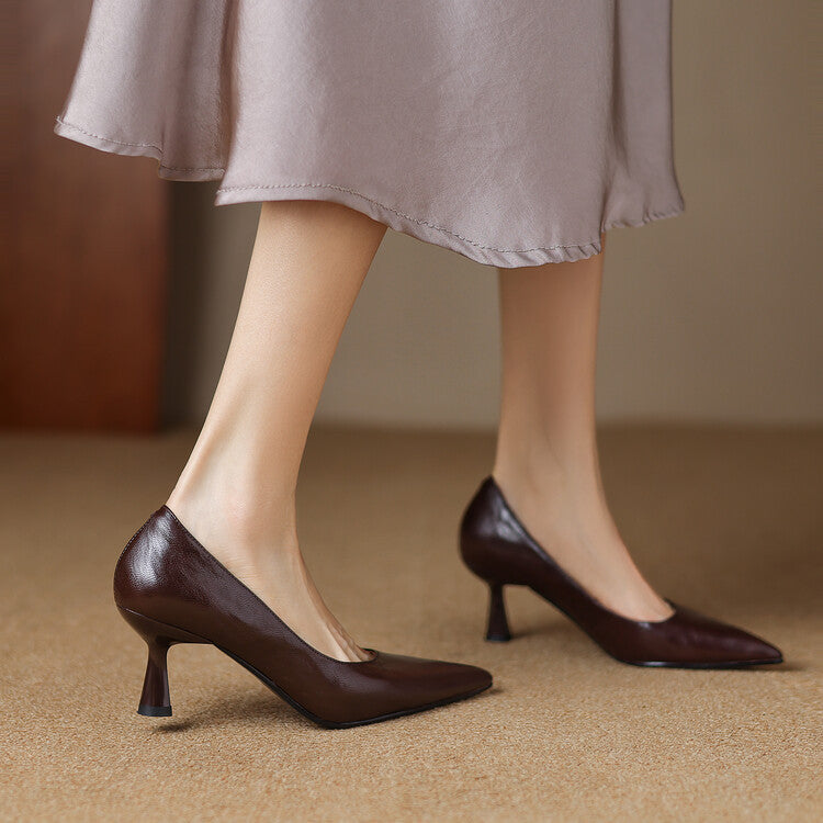 Women's High Plus Size Pointed Toe Low-cut Women's Casual Shoes