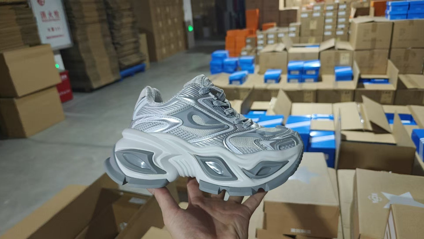 Men's Eye Dad Super Pop Summer Breathable Platform Height Increasing Insole Men's Sports Shoes