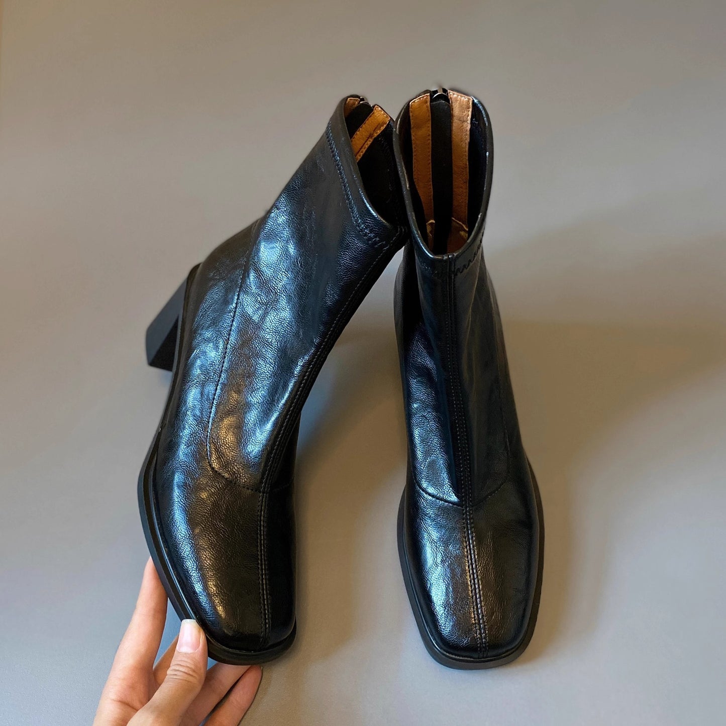 Toe Martin Small French Style Thick Heels