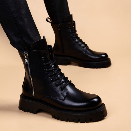 Men's Cool Handsome Korean Worker British Platform Men's Martin Boots