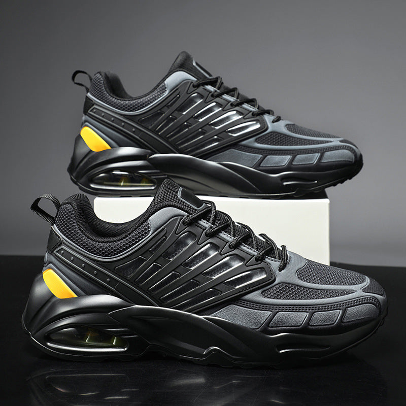 Men's Flying Woven Summer Breathable Increased Running Trend Super Popular Daddy Men's Sports Shoes