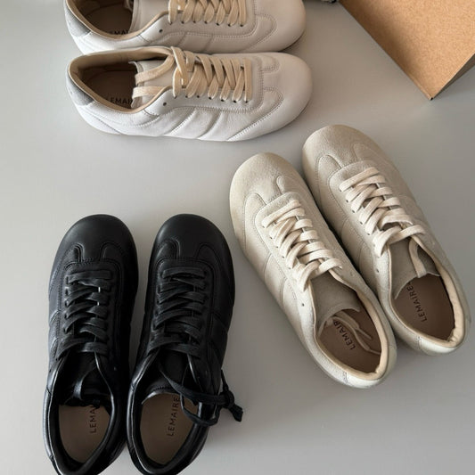 Women's German Training Flat Retro Lace Up Soft Bottom Bread Casual Shoes