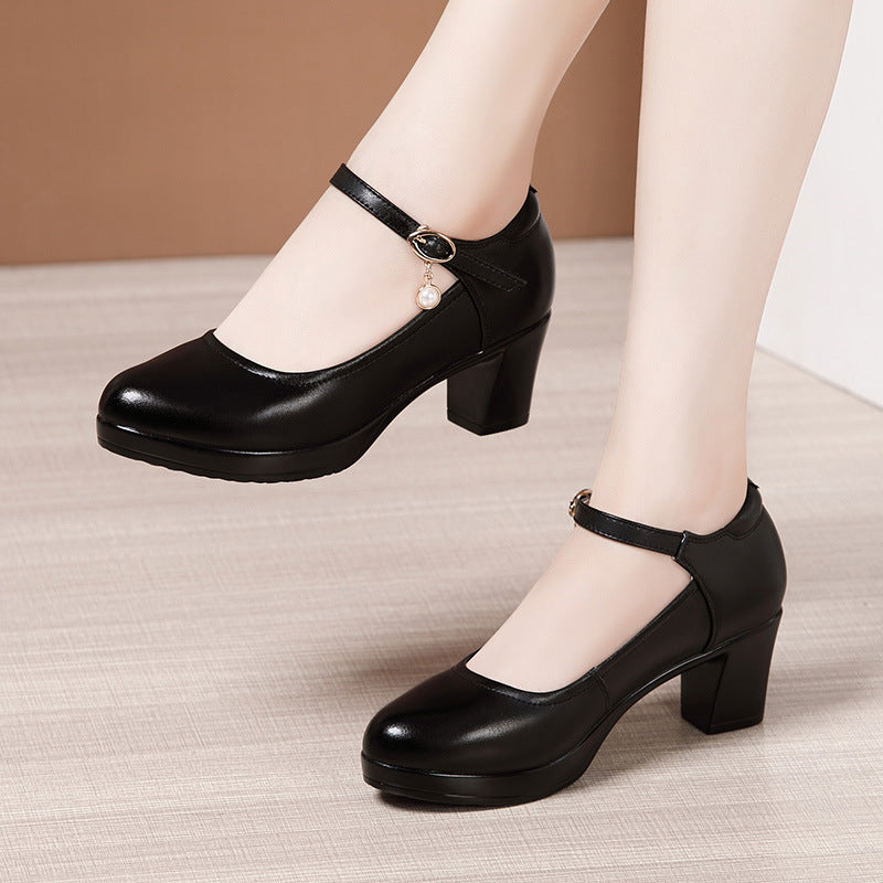 Women's Show High Platform Round Toe Large Size Women's Fashion Shoes