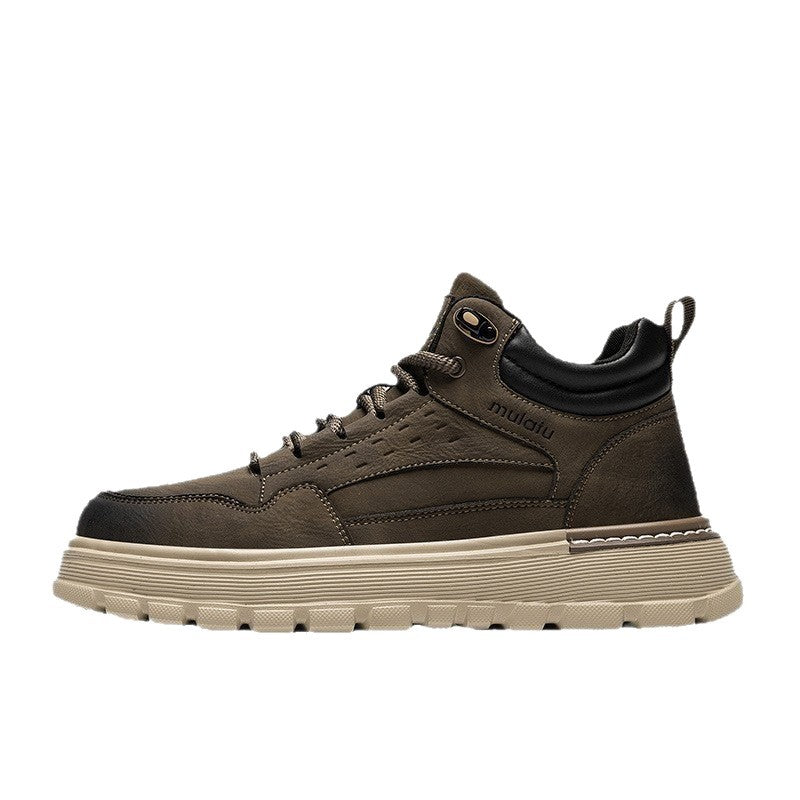 Men's Winter Retro Board Lightweight Platform Spring Boots