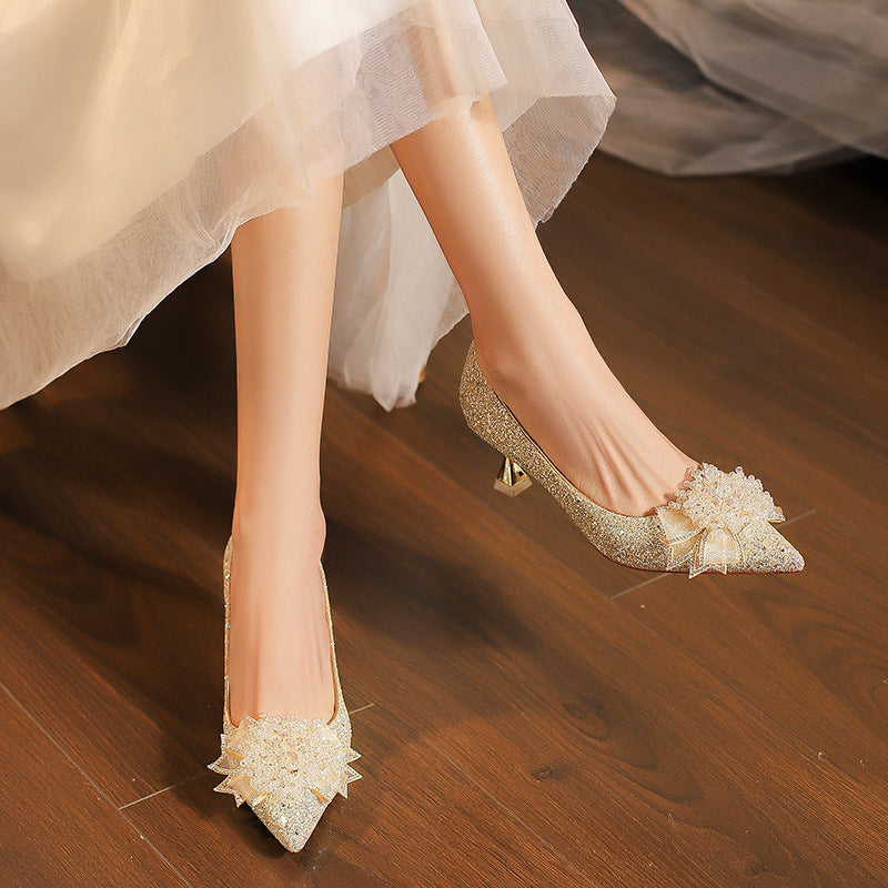 Women's Main Wedding Dress Not Tired Feet Heels