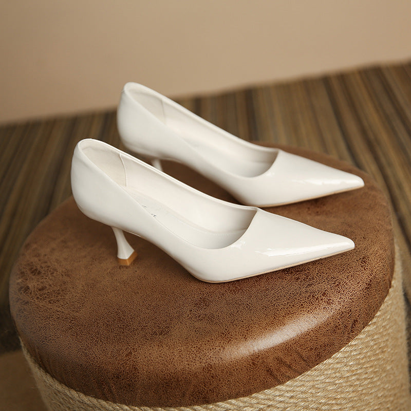 Women's Pointed High Commuter Soft Bottom Stiletto Women's Fashion Shoes