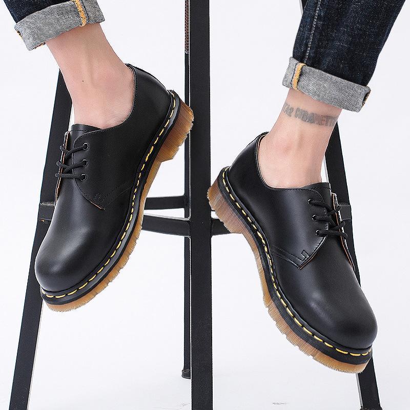 Women's & Men's Authentic British Style Plus Size Short Women's Leather Boots