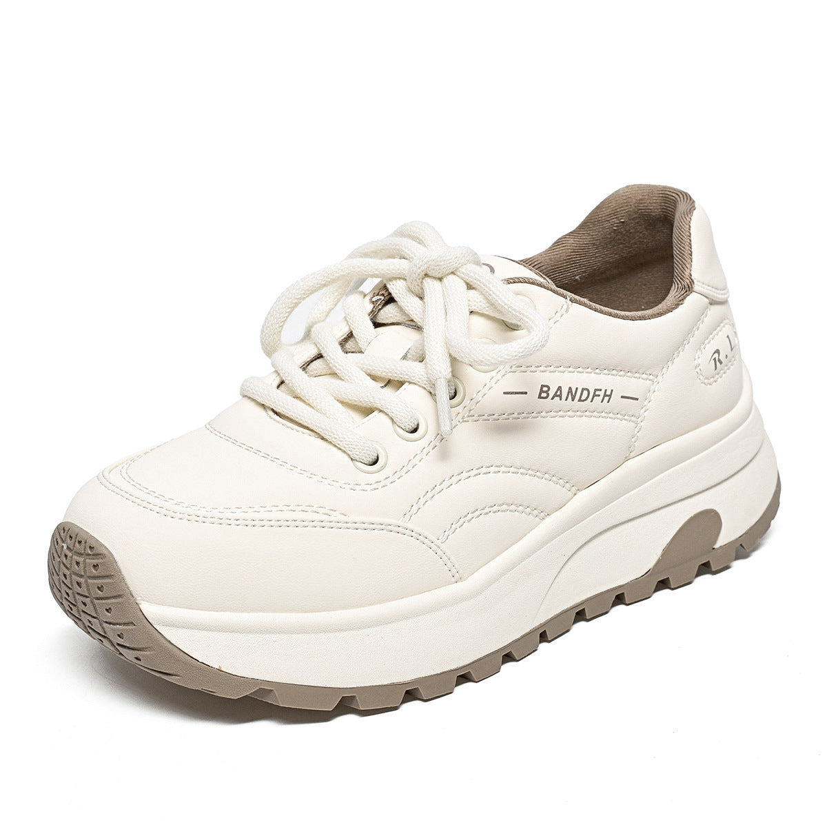 Women's Dad Platform Lace Up Comfortable Bread Lightweight Travel Women's Sports Shoes