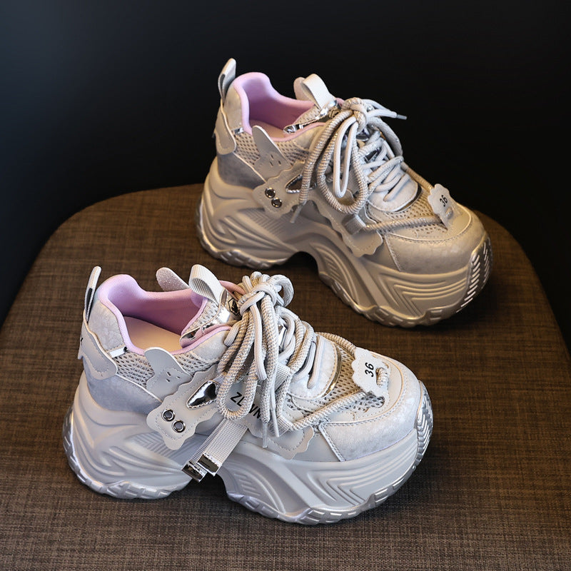 Women's Small Platform Height Increasing Insole Super Casual Shoes