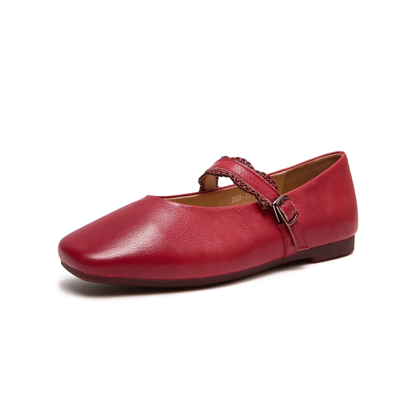 Women's Genuine Mary Jane Square Toe With Soft Bottom Comfortable Women's Casual Shoes