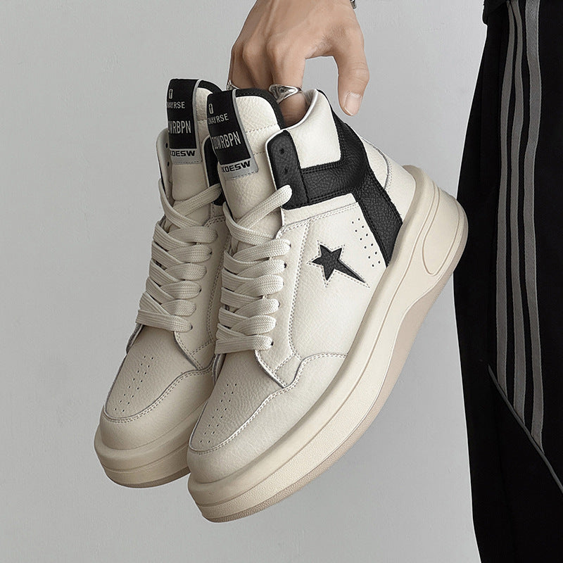 Men's Autumn Retro Thick-soled Design Stylish Height Men's Sports Shoes