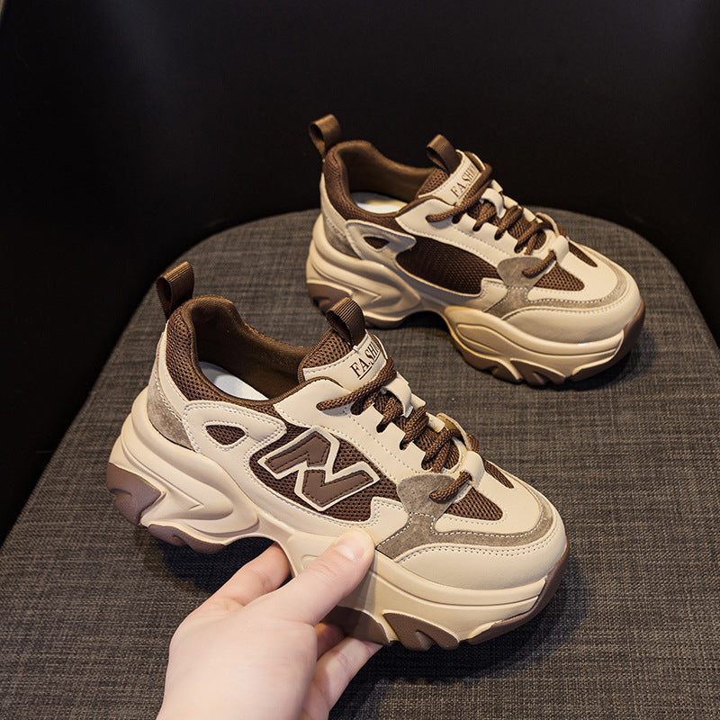 Women's Thick Sole Increased Authentic Clunky Fashion Women's Sports Shoes