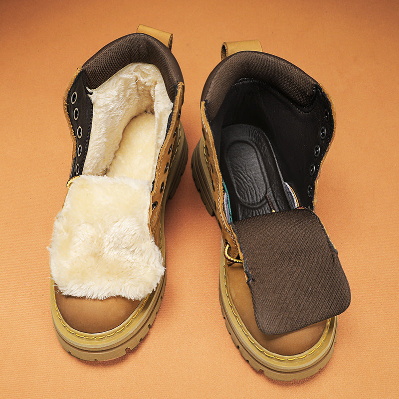 Women's & Men's Platform Height Increasing Leisure Male Couple Boots