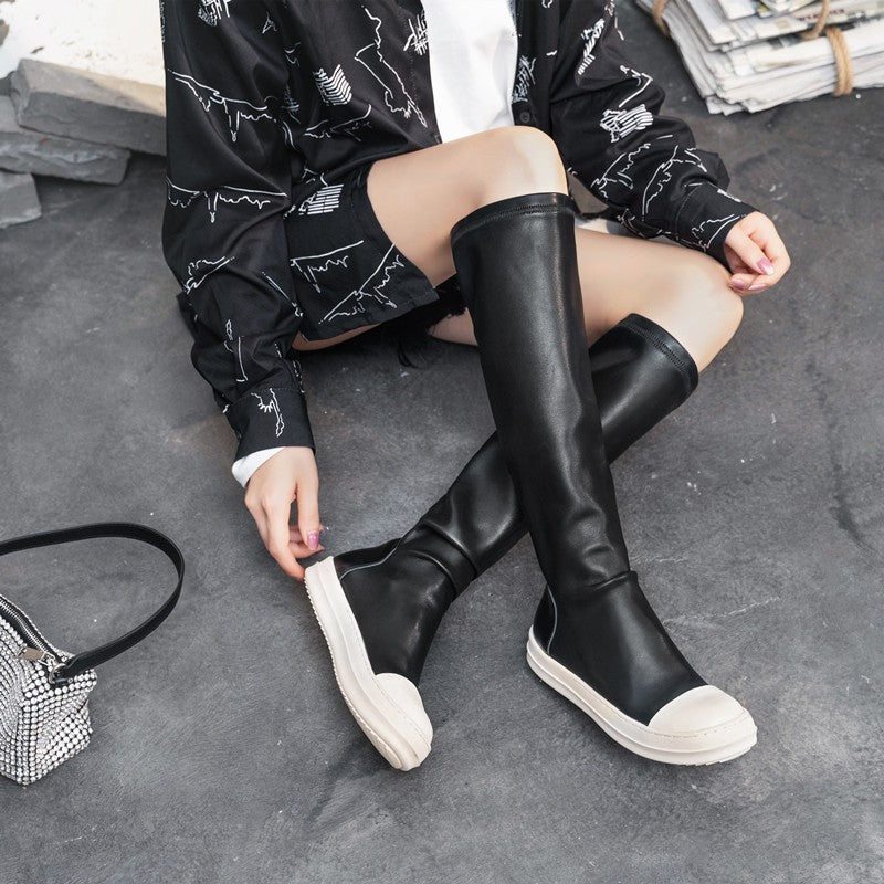 Women's Knee Stretch Thin Spring Goddess Super Hot Short Tang Olivia Boots
