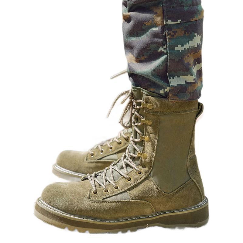 Men's Thickened Breathable Zipper Combat Desert Mountaineering Boots