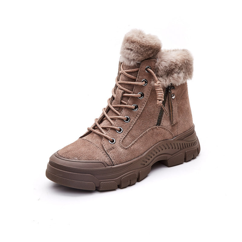 Women's Martin British Style Platform Ankle Trendy Boots
