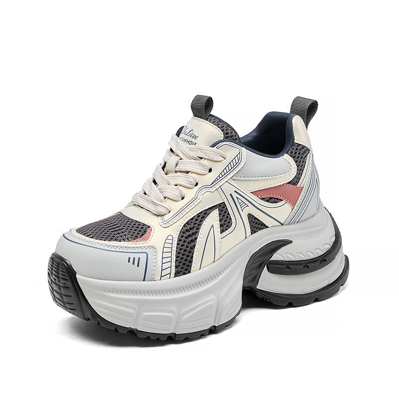 Women's Dad Spring Breathable Increased Muffin Feet Small Sneakers