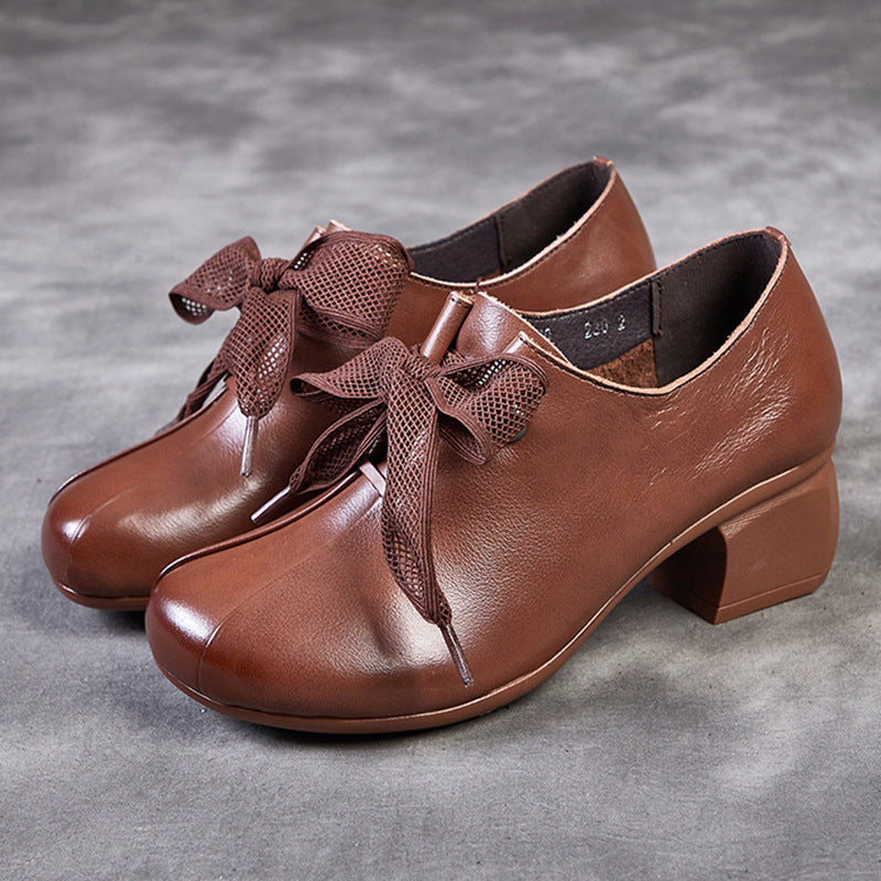 Women's Up Chunky Soft Bottom First Layer Heels