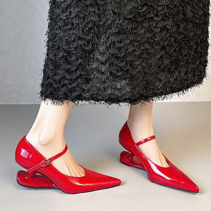 Women's High Chunky Mary Jane Super Popular Women's Fashion Shoes