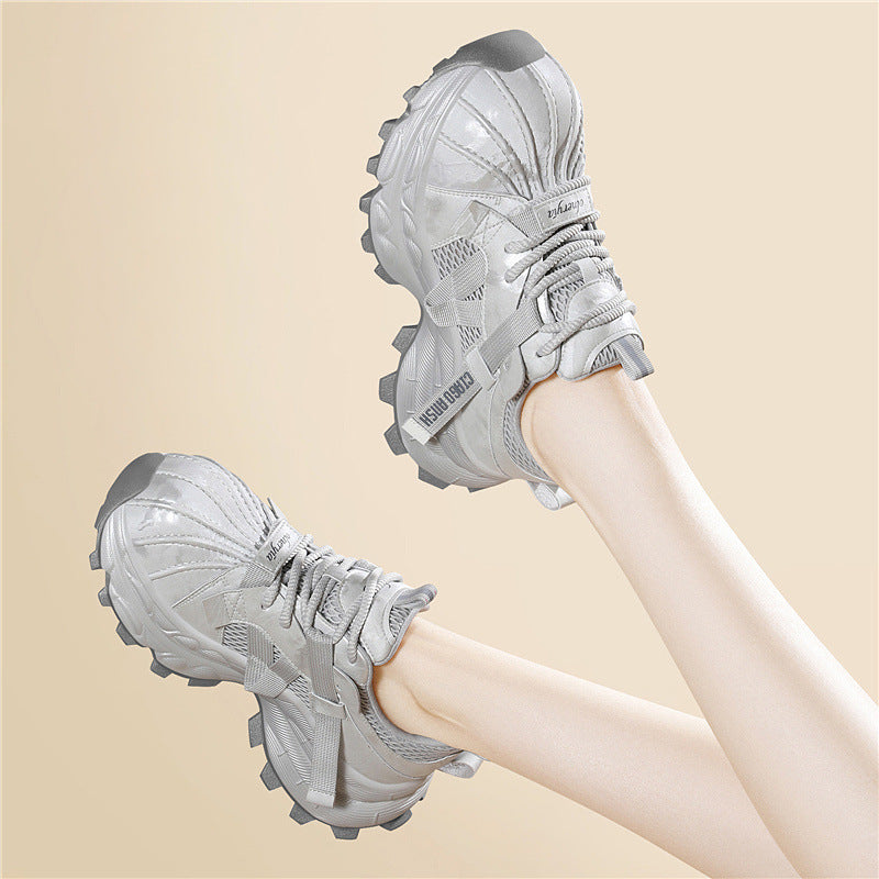 Women's Contrast Color Sweet Cool Spring Shell Toe Men's Shoes