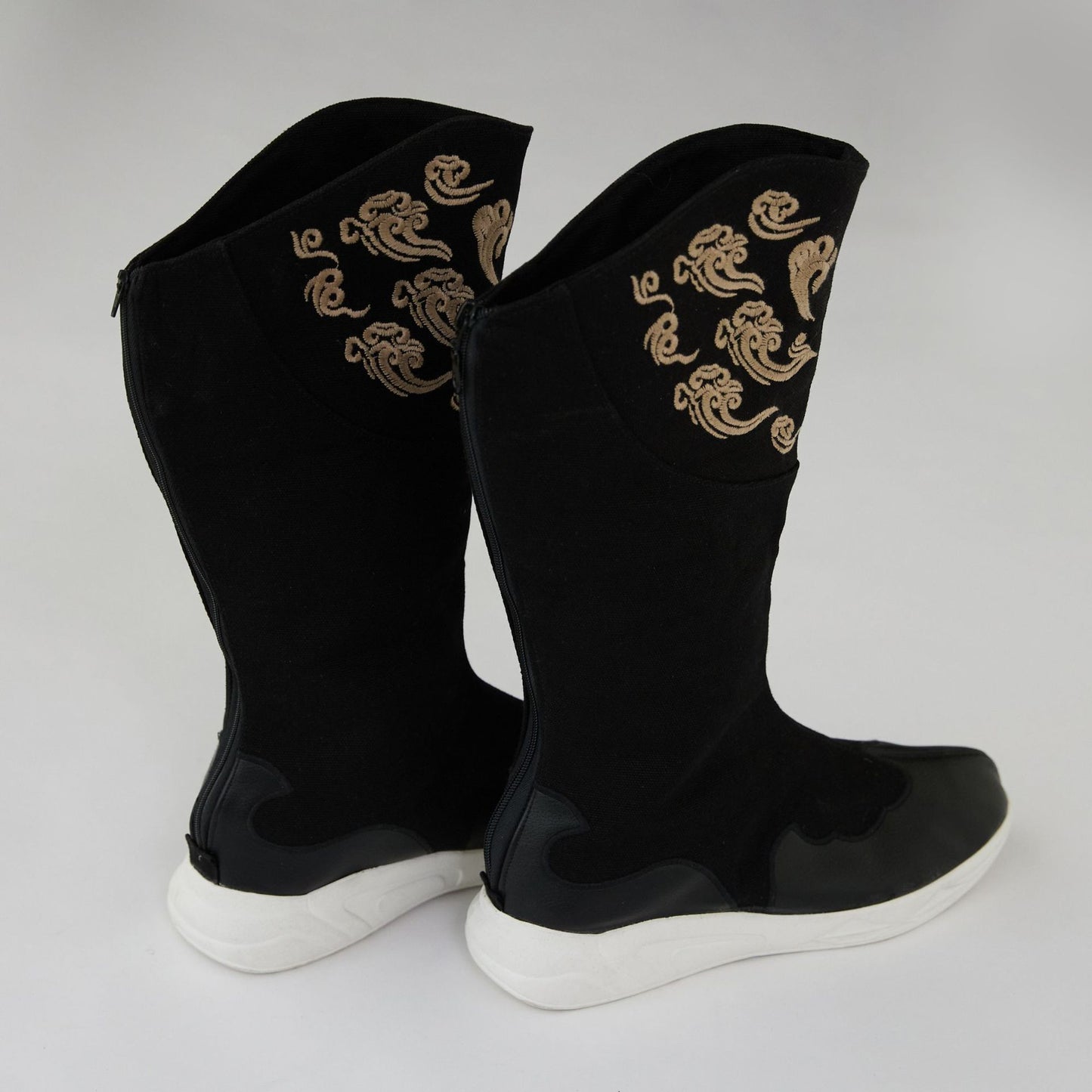 Men's Retro Ethnic Style Cotton Colorful Cloud Boots