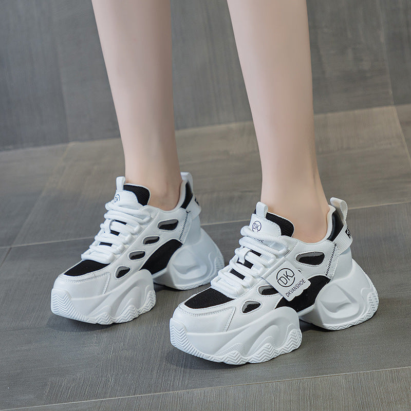 Mesh Height Increasing Insole Dad Female Versatile Korean Style Women's Casual Shoes