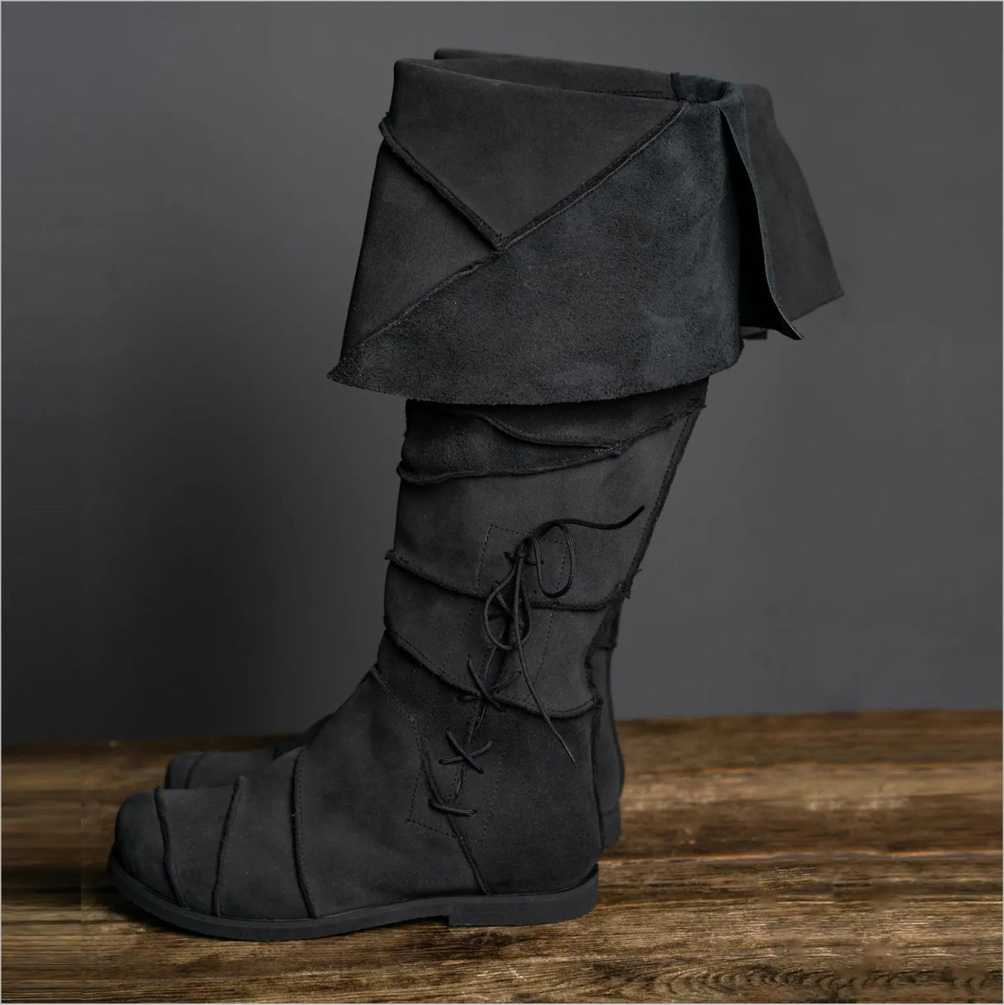 Men's Retro Medieval Renaissance Low Large Size Boots