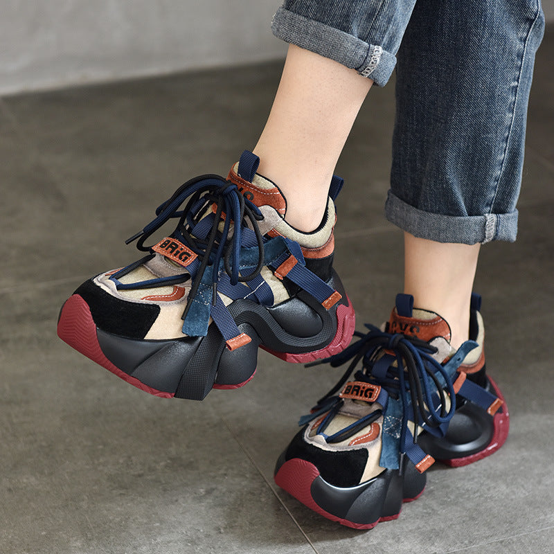 Classy Women's Spring Platform Dad Design Men's Shoes