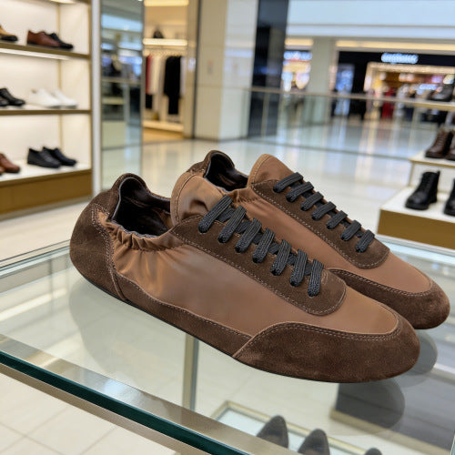 Women's & Men's Moral Training Retro Solid Color Flat Round Toe Sports Casual Shoes