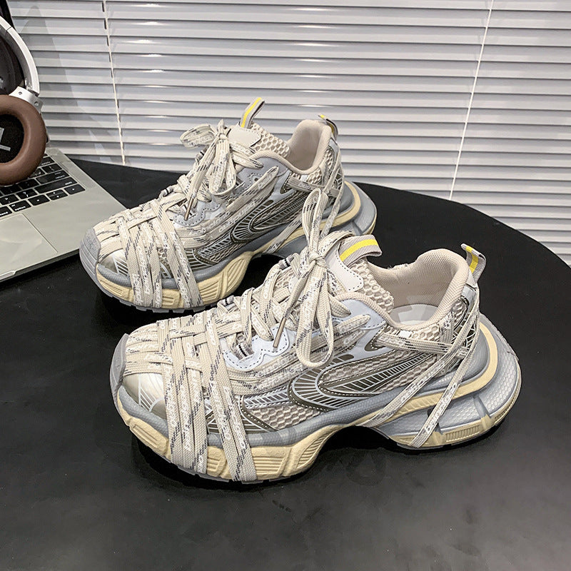 Summer Fashion Niche Platform Breathable Dad Casual Shoes