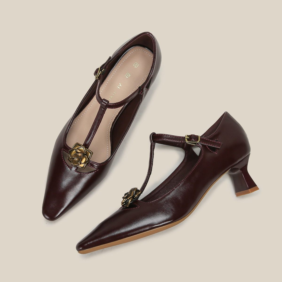 Women's High Mary Jane Solid Color Outer Women's Fashion Shoes