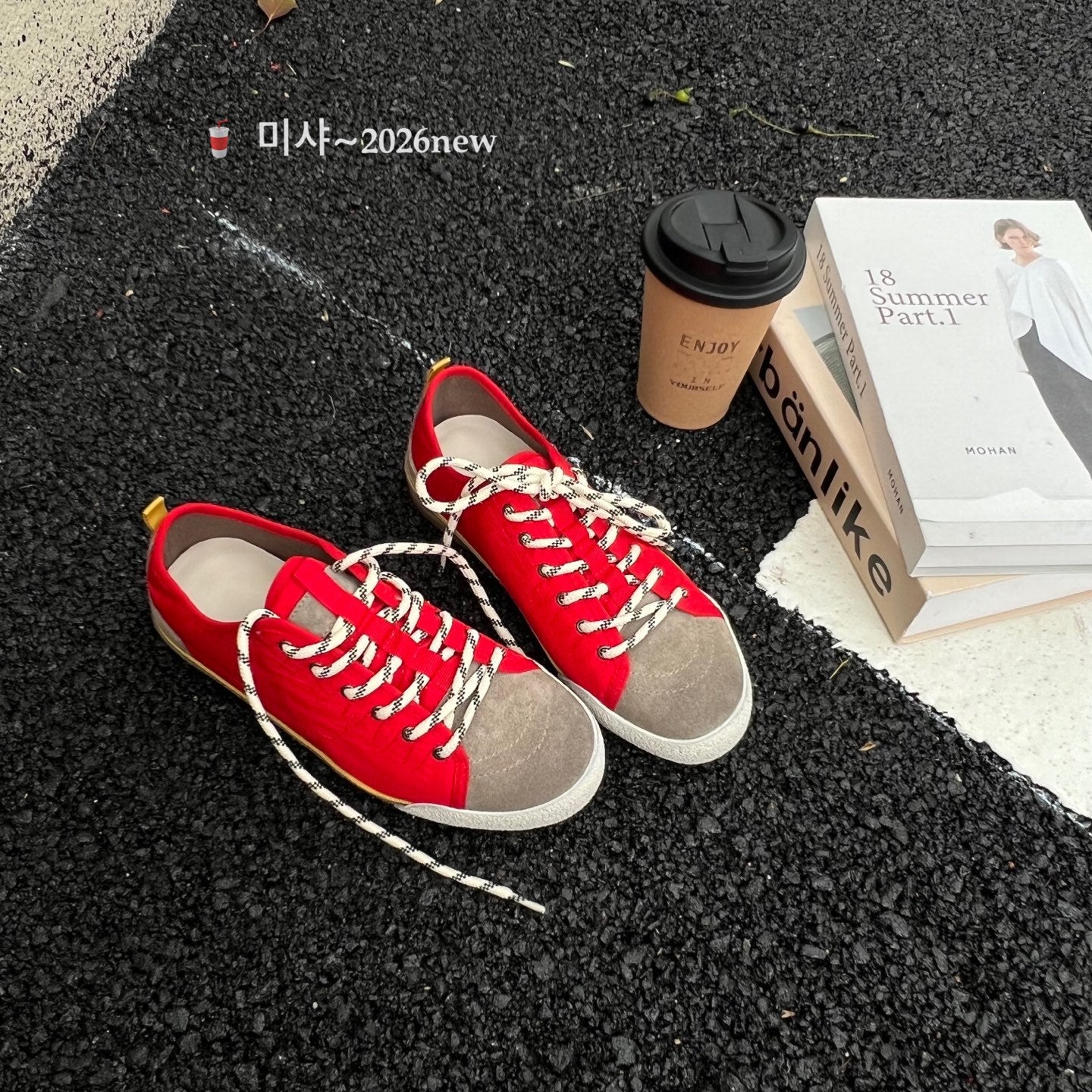 Women's Bottom Spring Round Toe Lace Color Block Versatile Women's Casual Shoes