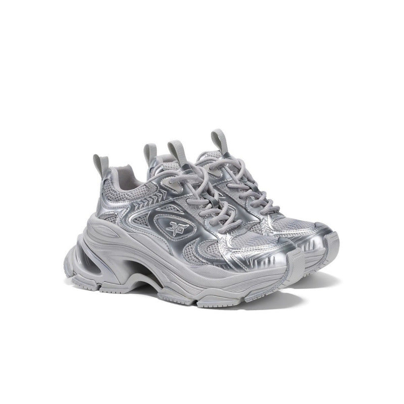 White Deer Spring Independent Planet Thick Bottom Women's Sports Shoes
