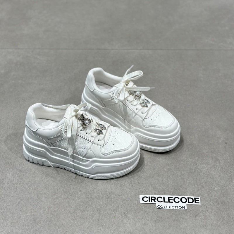 Women's Ni Thick-soled White Wild Super Nice Women's Casual Shoes